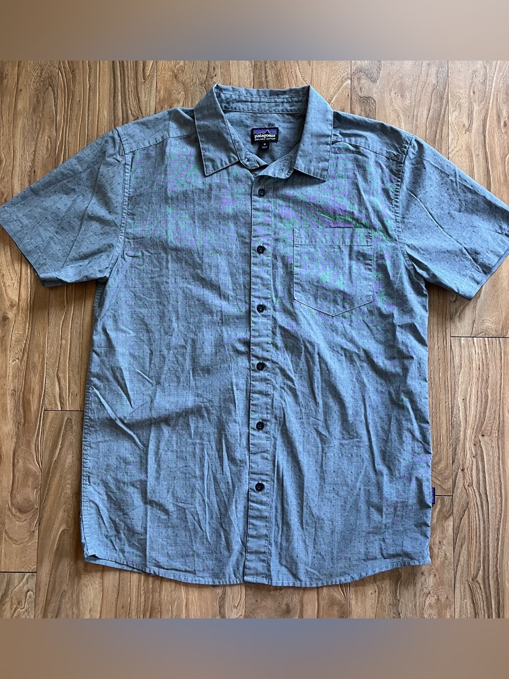 Patagonia organic cotton short sleeve button up shirt